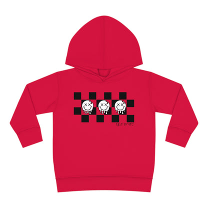 Checkered Smiley's- Toddler Hooded Sweatshirt