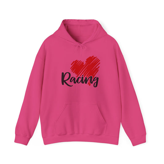 Heart Racing- Adult Hooded Sweatshirt