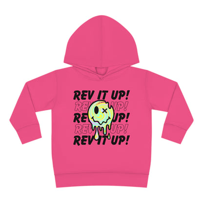 Rev It Up Retro Smiley -Toddler Hooded Sweatshirt