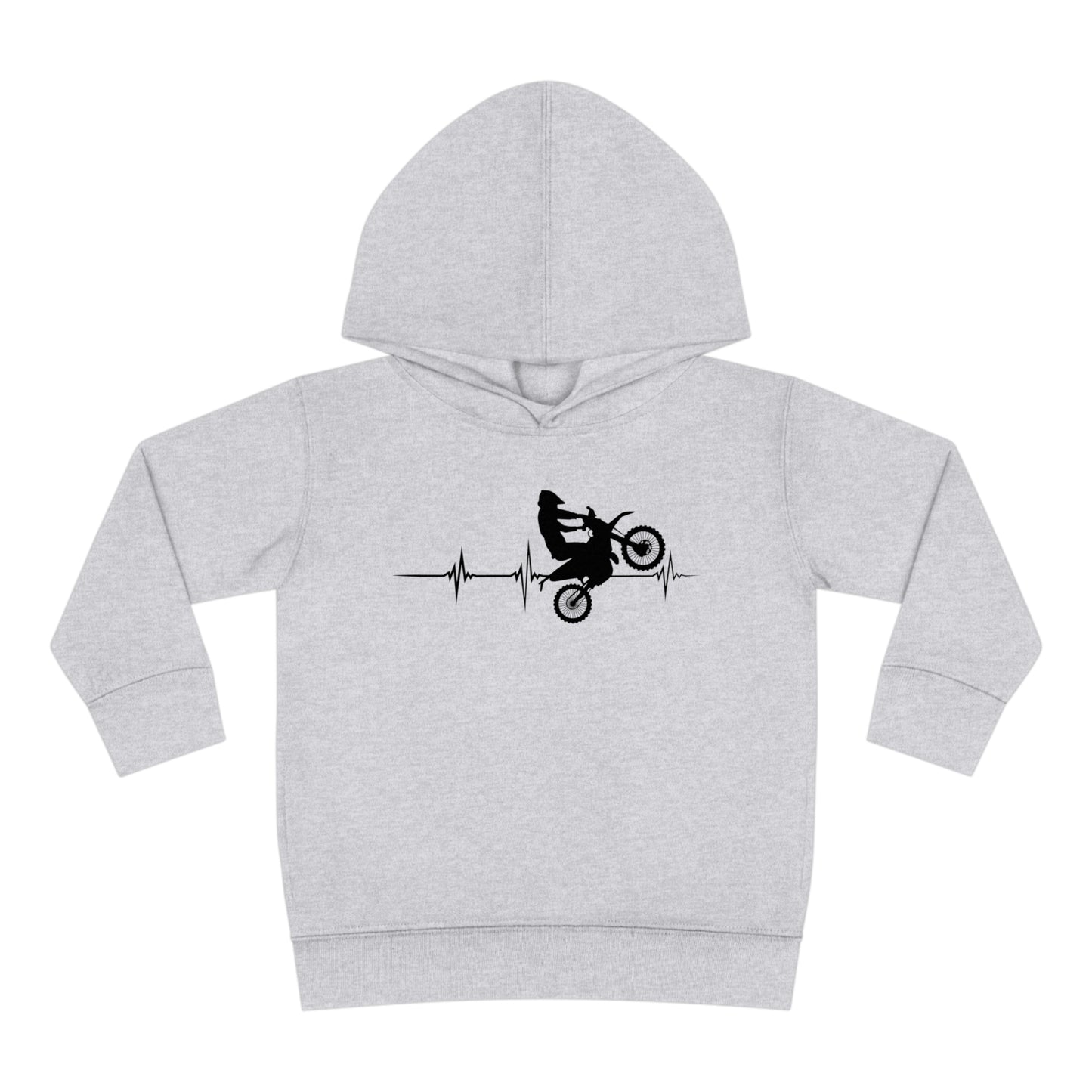 Heart Rate Moto- Toddler Hooded Sweatshirt