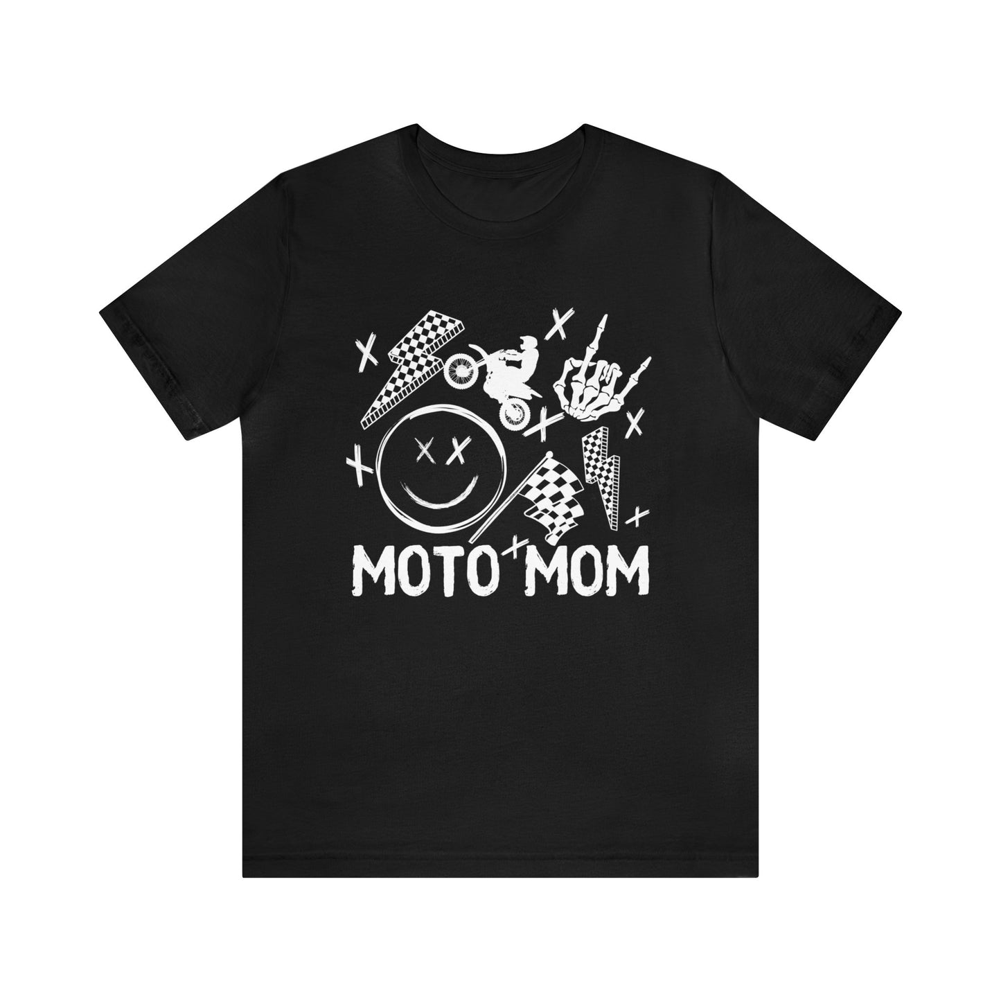 Moto Mom Collage- Adult T-Shirt