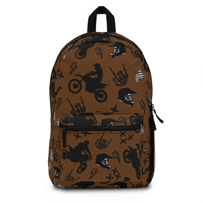 Moto Cross Backpack - Brown