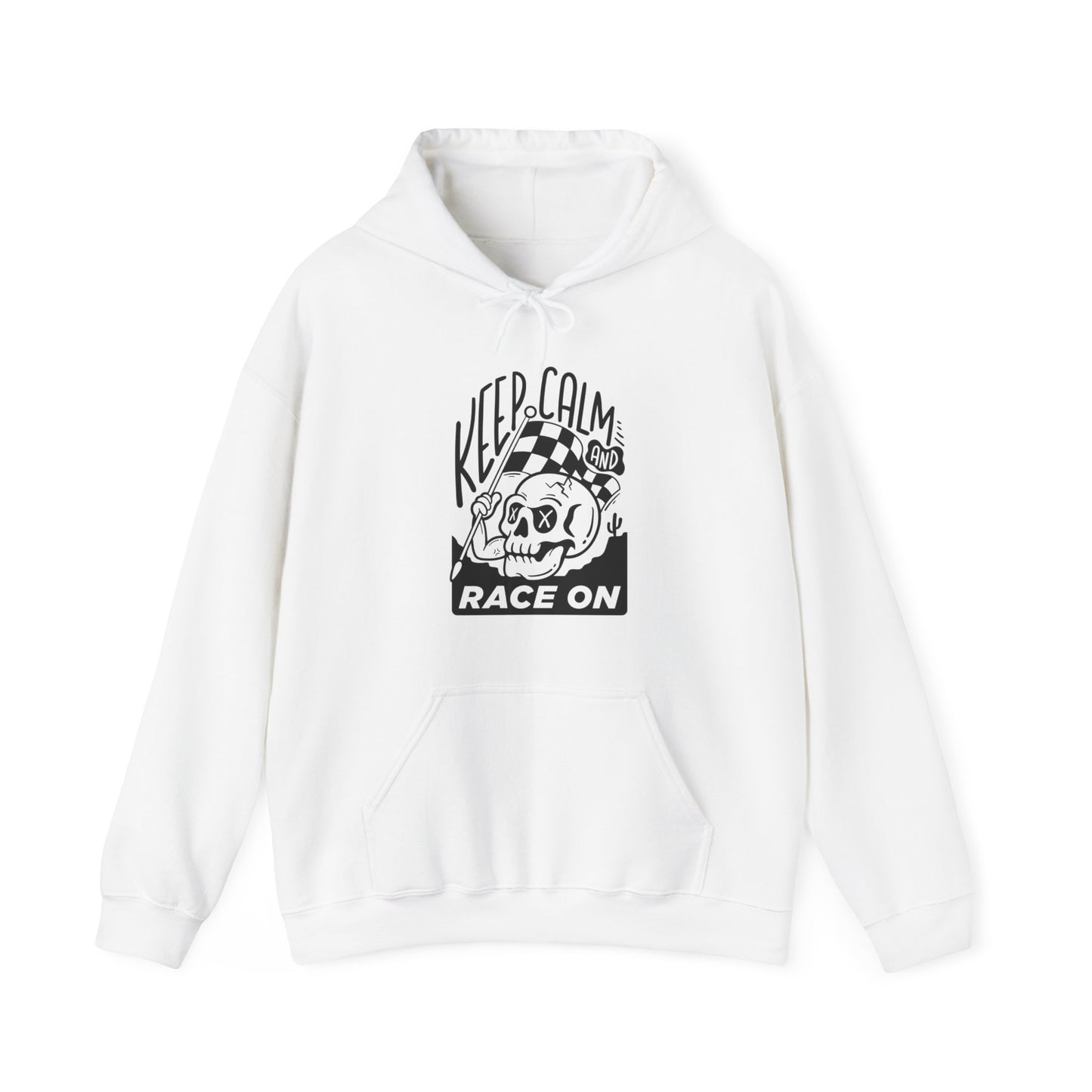 Keep Calm and Ride On- Adult Hooded Sweatshirt