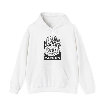 Keep Calm and Ride On- Adult Hooded Sweatshirt