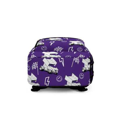 Sprint Car - Micro Racing Backpack - Dark Purple