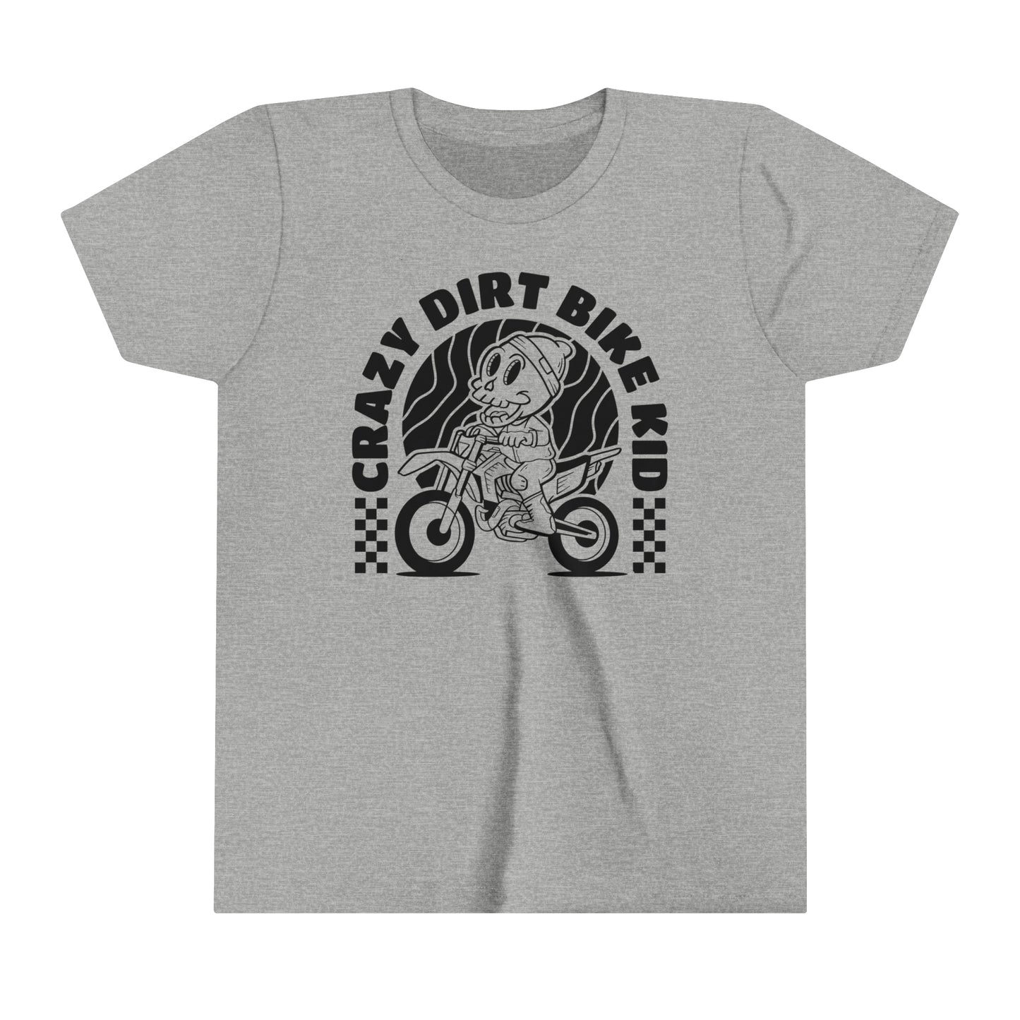 Crazy Dirt Bike Kid- Youth T-Shirt