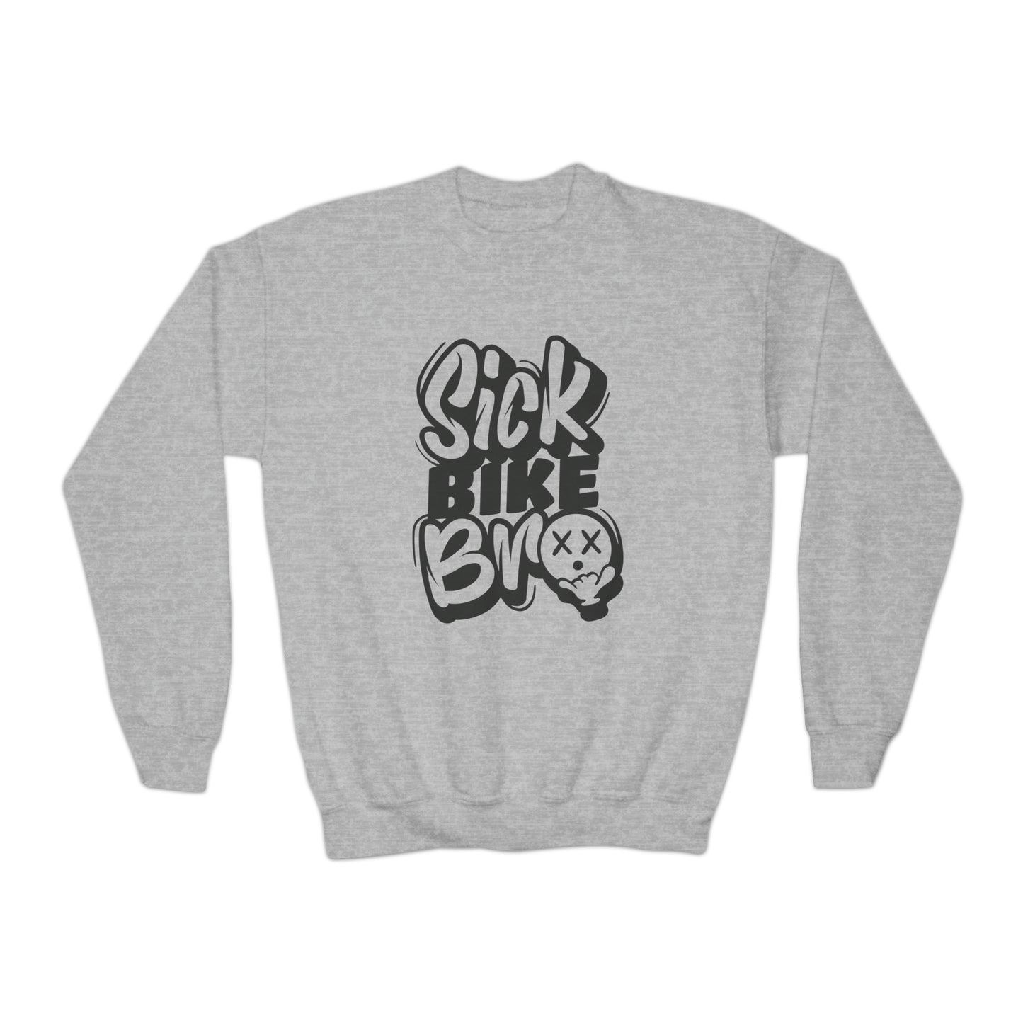 Sick Bike Bro - Youth Crew Sweatshirt