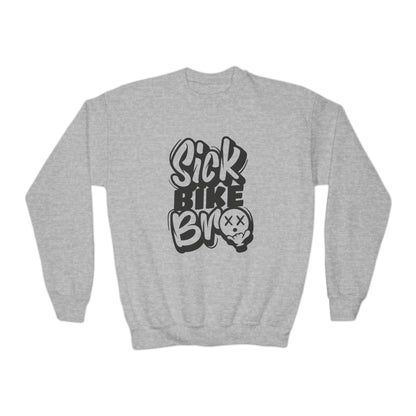 Sick Bike Bro - Youth Crew Sweatshirt