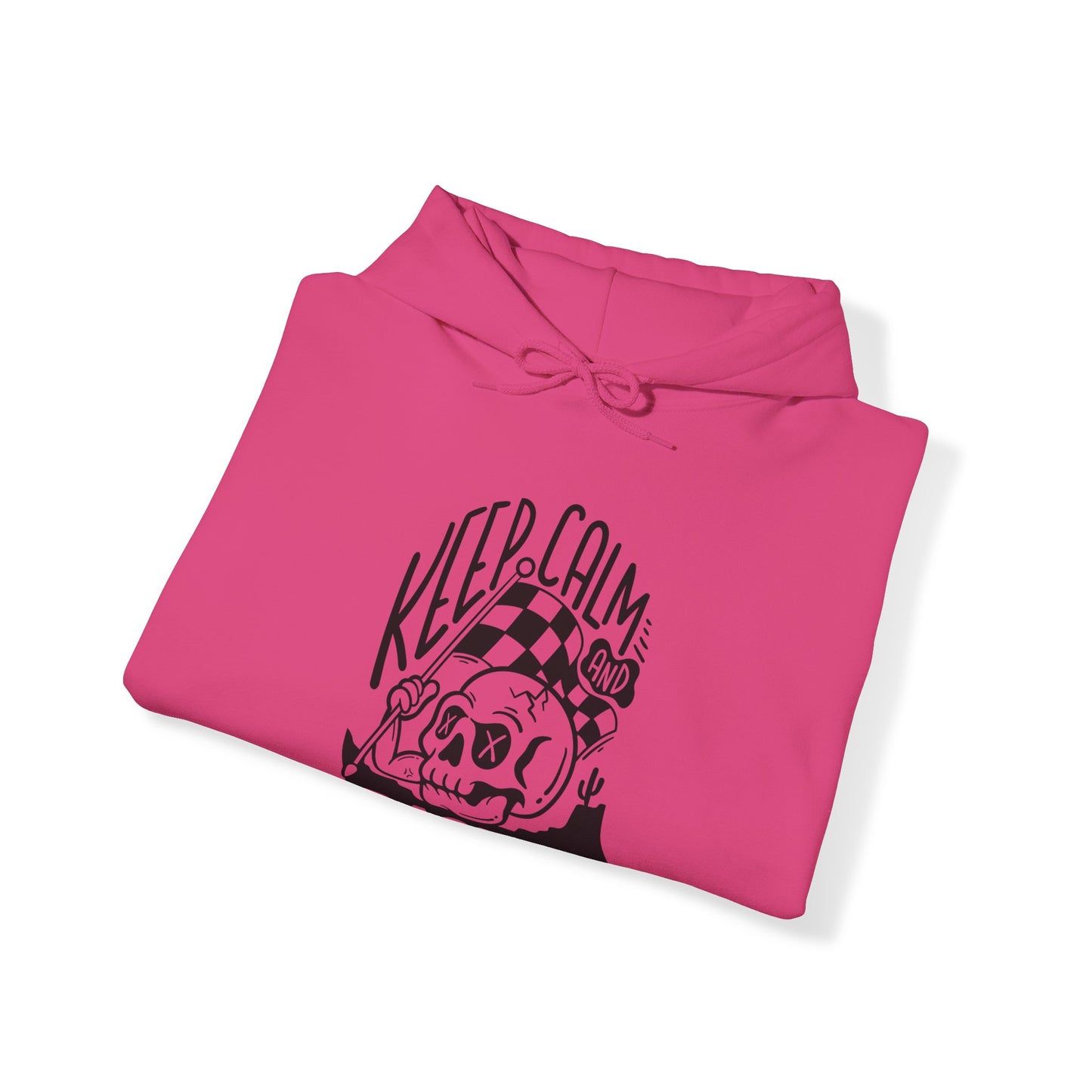 Keep Calm and Ride On- Adult Hooded Sweatshirt