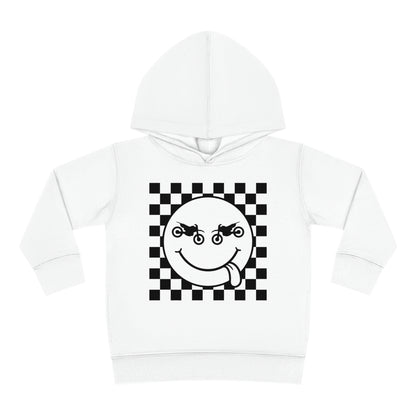 Race Flag Smile Face Toddler Hooded Sweatshirt