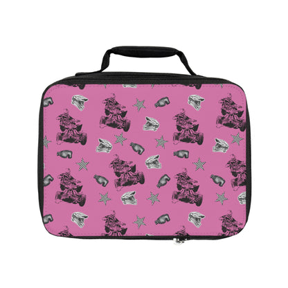 Quad Racing - Lunch Bag Light Pink