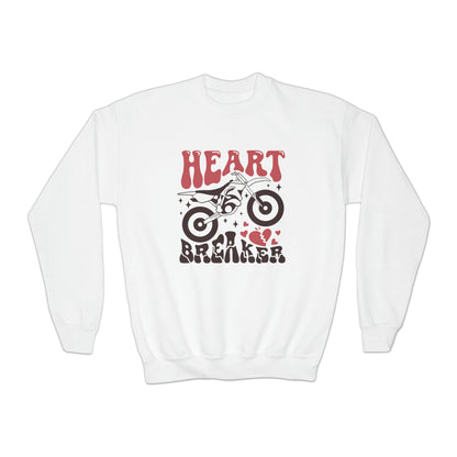 Heart Breaker-Youth Crewneck Sweatshirt