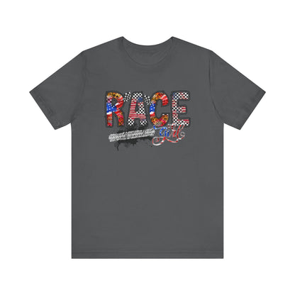 American Race Girl- Adult T-Shirt
