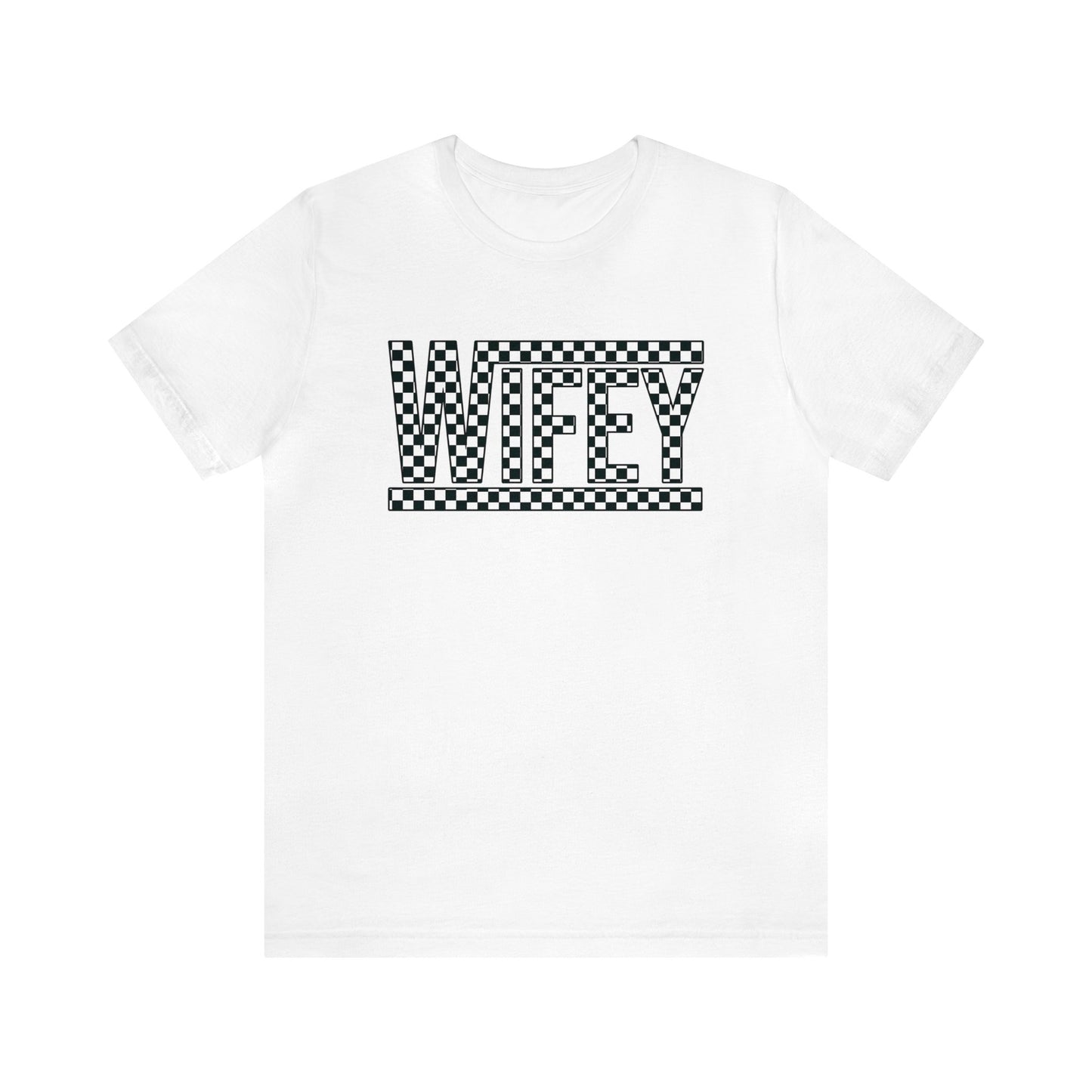 Checkered Wifey- Adult T-Shirt