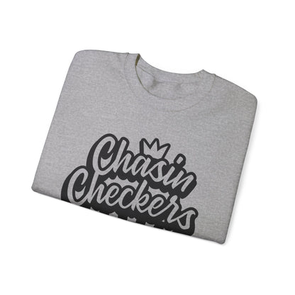 Chasin Checkers- Adult Crew Sweatshirt