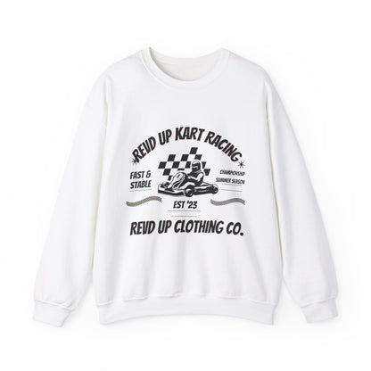 Revd Up Kart Racer- Adult Crewneck Sweatshirt