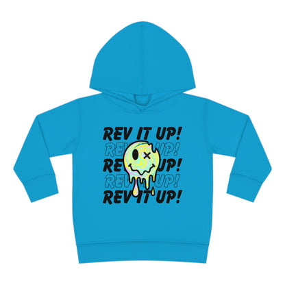 Rev It Up Retro Smiley -Toddler Hooded Sweatshirt