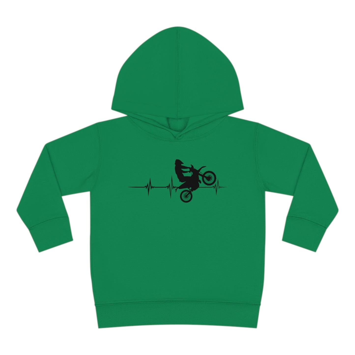 Heart Rate Moto- Toddler Hooded Sweatshirt