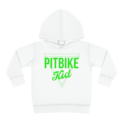 Pit Bike Kid Green -Toddler Hooded Sweatshirt