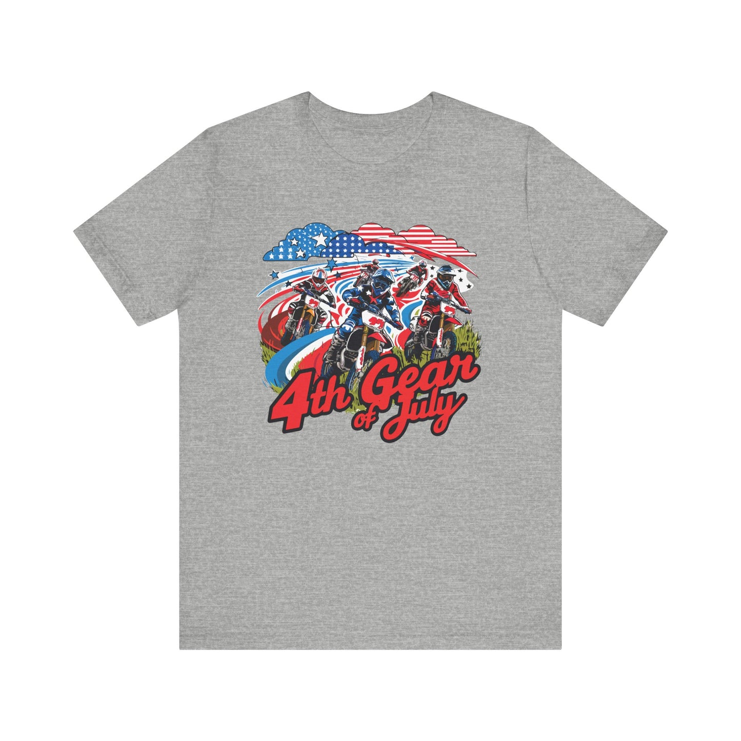 Fourth Gear Of July- Adult T-Shirt