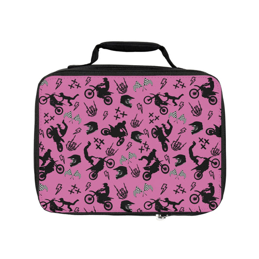 Moto Cross - Lunch Bag - Light Pink