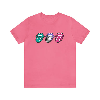 Checkered Tongue- Adult T-Shirt