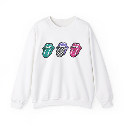 Checkered Tongue- Adult Crewneck Sweatshirt