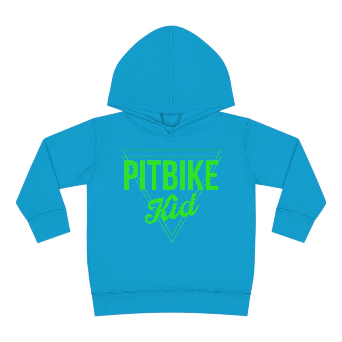 Pit Bike Kid Green -Toddler Hooded Sweatshirt