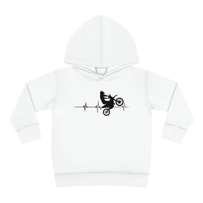 Heart Rate Moto- Toddler Hooded Sweatshirt