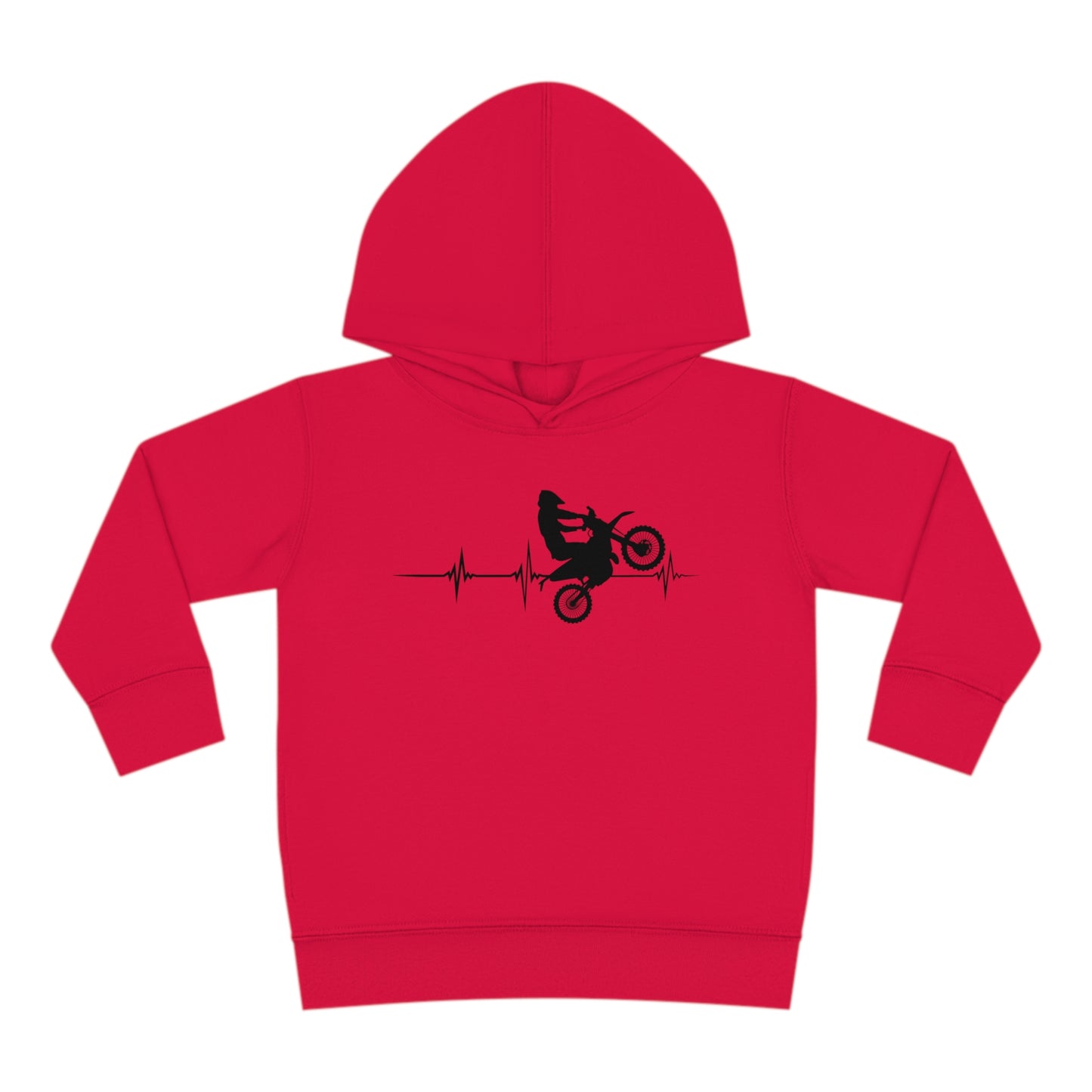 Heart Rate Moto- Toddler Hooded Sweatshirt