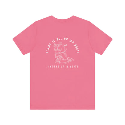 Blame It All On My Roots White Font- Adult T-Shirt