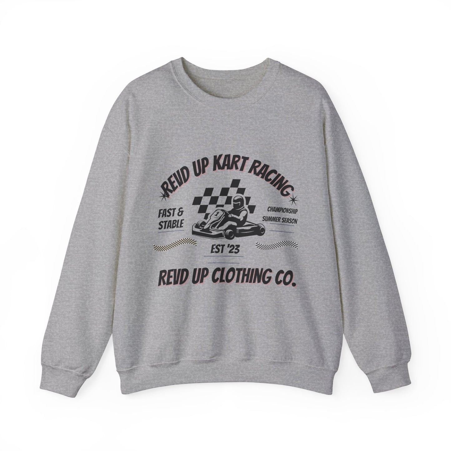 Revd Up Kart Racer- Adult Crewneck Sweatshirt