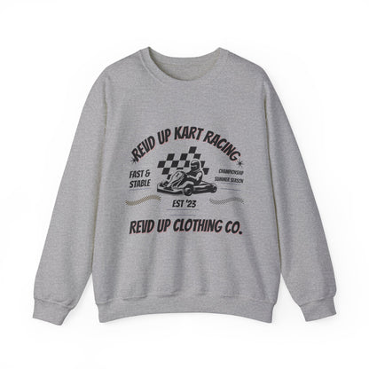 Revd Up Kart Racer- Adult Crewneck Sweatshirt