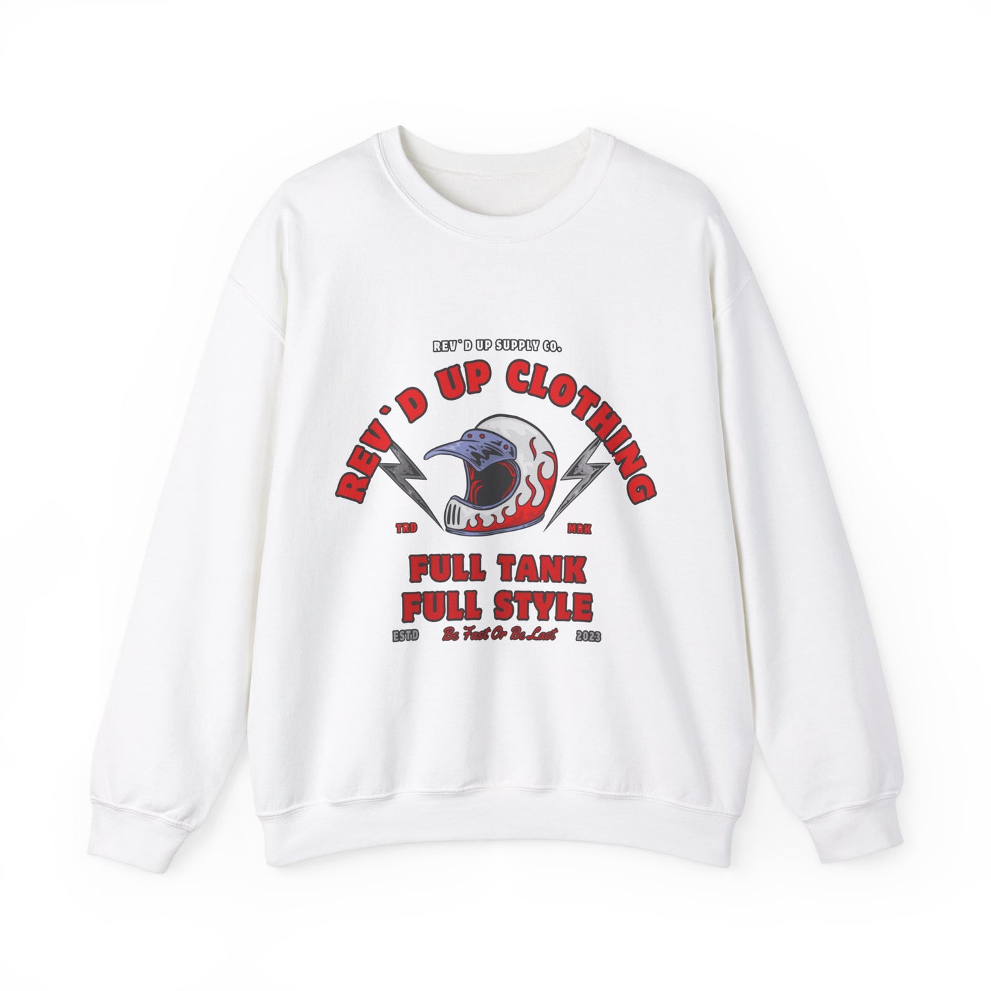 Vintage Helmet- Adult Crewneck Sweatshirt