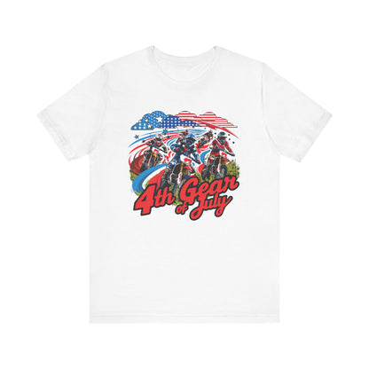 Fourth Gear Of July- Adult T-Shirt