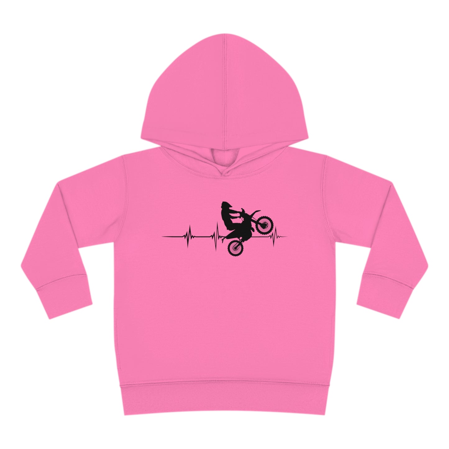 Heart Rate Moto- Toddler Hooded Sweatshirt