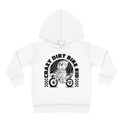 Crazy Dirt Bike Kid- Toddler Hooded Sweatshirt