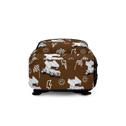 Sprint Car - Micro Racing Backpack - Brown