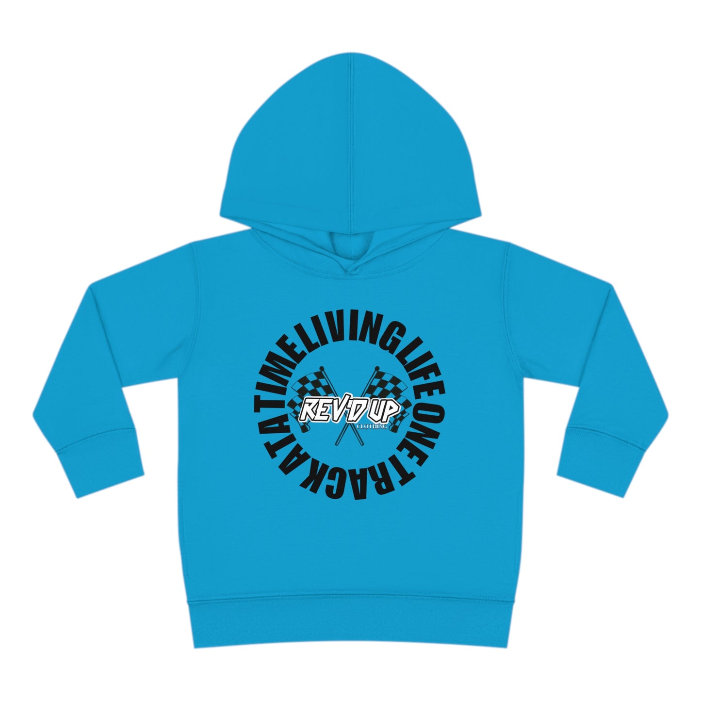 Living Life One Track At A Time Black Rev'd Up Clothing - Toddler Hooded Sweatshirt