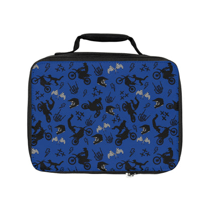 Moto Cross - Lunch Bag - Dark Blue