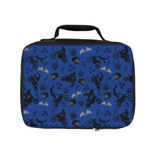 Moto Cross - Lunch Bag - Dark Blue