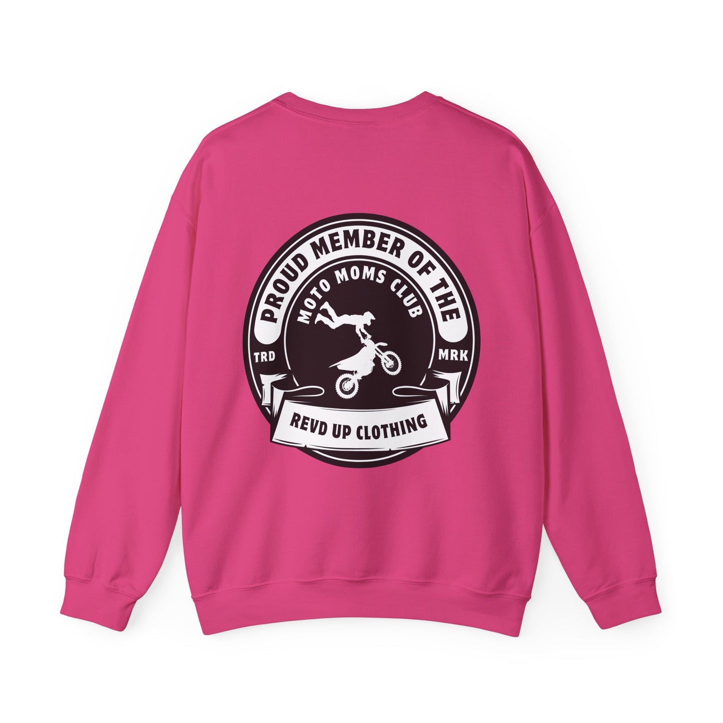 Moto Moms Club- Adult Crewneck Sweatshirt