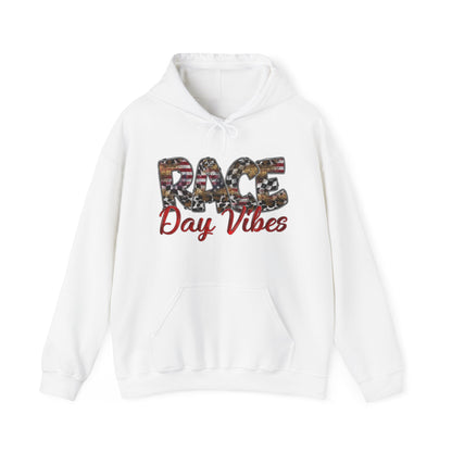 Race Day Vibes Wild American- Adult Hooded Sweatshirt