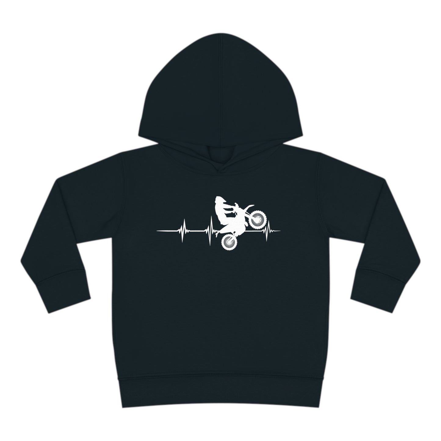 Heart Rate Moto- Toddler Hooded Sweatshirt