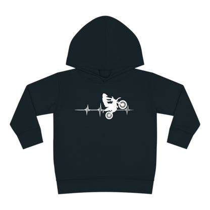 Heart Rate Moto- Toddler Hooded Sweatshirt