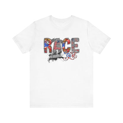 American Race Girl- Adult T-Shirt