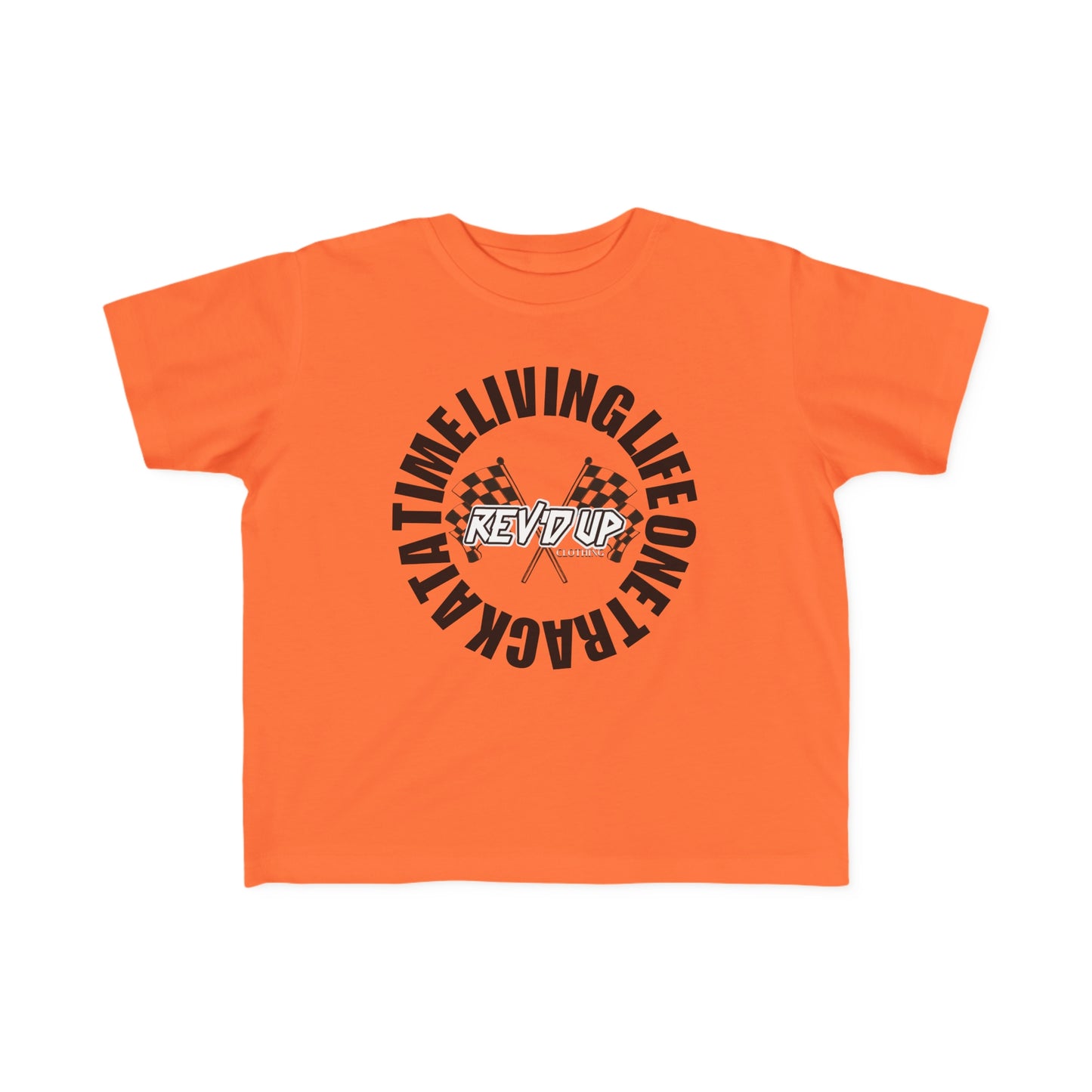 Living Life One Track At A Time Black Rev'd Up Clothing - Toddler's T-shirt