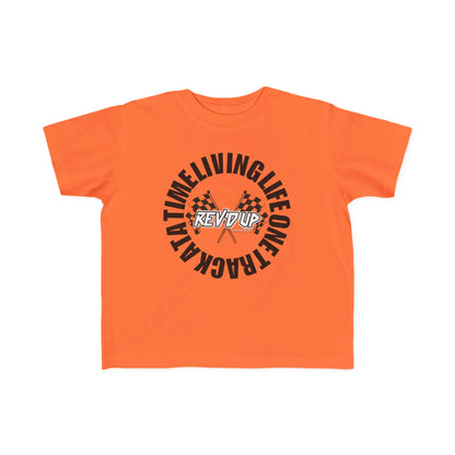 Living Life One Track At A Time Black Rev'd Up Clothing - Toddler's T-shirt