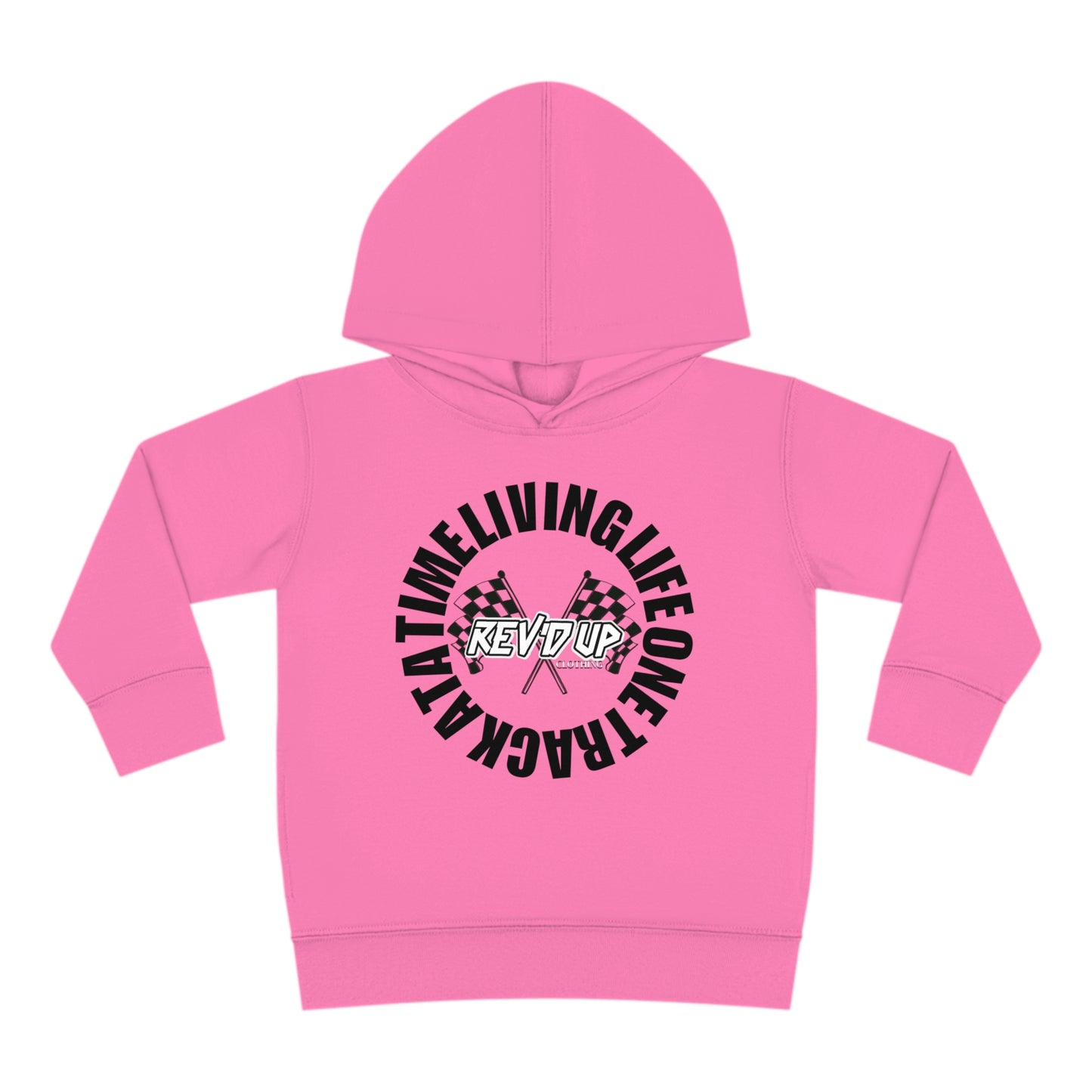 Living Life One Track At A Time Black Rev'd Up Clothing - Toddler Hooded Sweatshirt