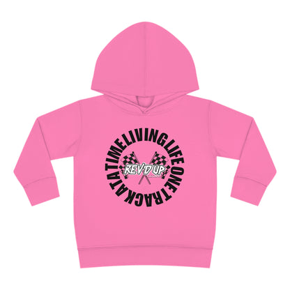 Living Life One Track At A Time Black Rev'd Up Clothing - Toddler Hooded Sweatshirt